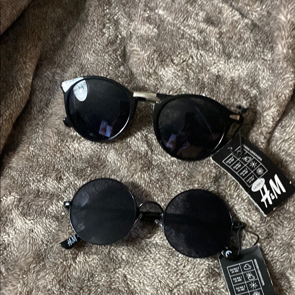 H&M Black Round Sunglasses Duo